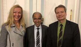 Referent Prof. Mojib Latif (Mitte) mit Profes. Marion Büttgen, Volker Wulfmeyer